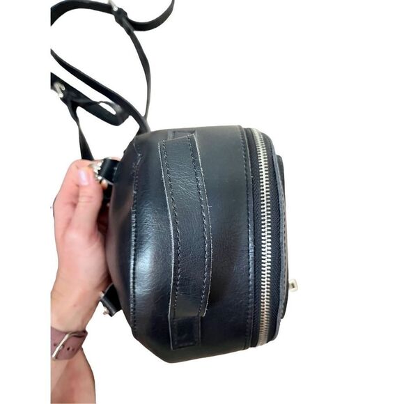 Brandy Melville Black Mini Leather Backpack - Picture 3 of 14